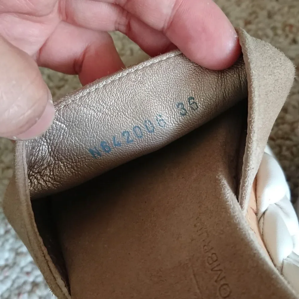 AGL calfskin suede VELOUR SLIDES size 36